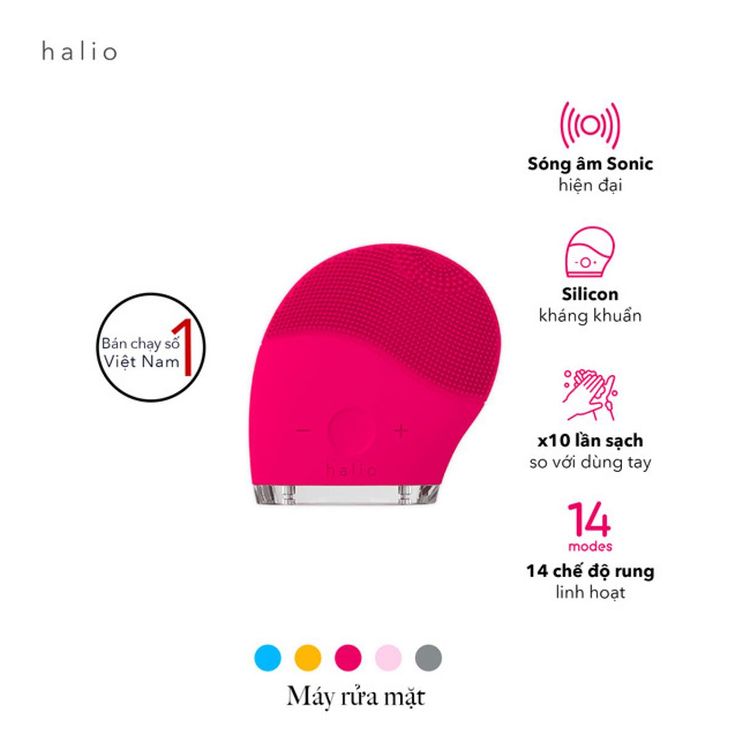 Máy Rửa Mặt Halio Facial Cleansing & Massaging Device (NK)