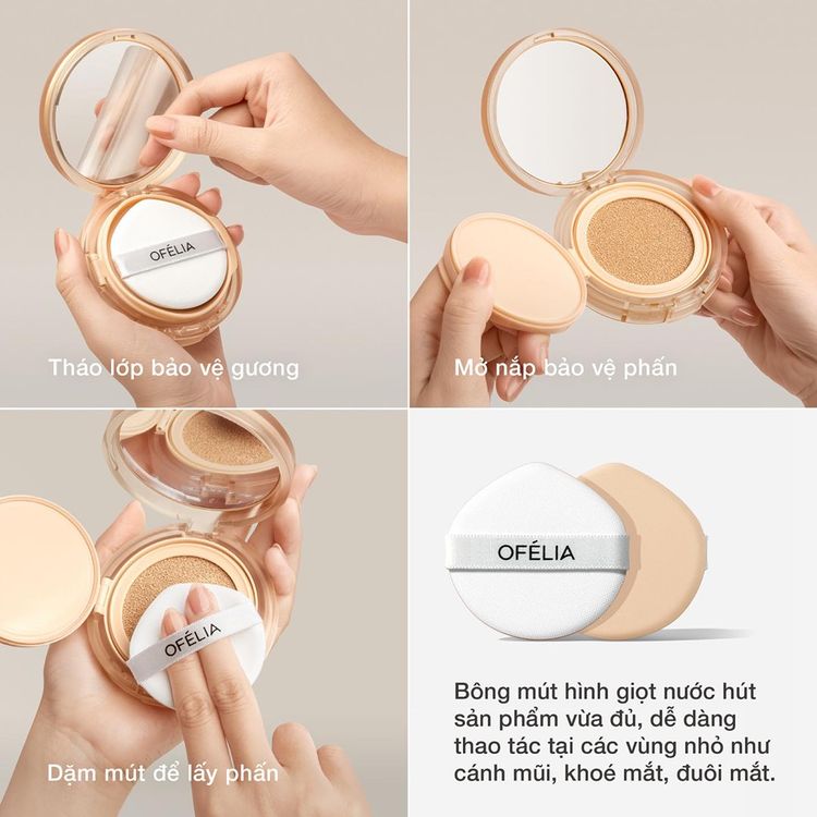 Phấn Nước Ofelia Uncovered Longwear Cushion 12g