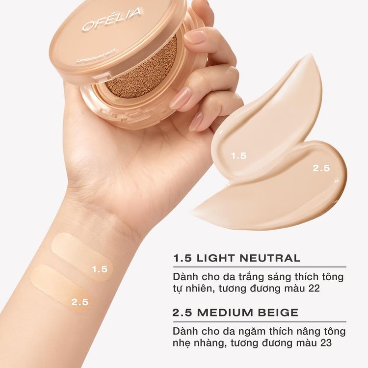 Phấn Nước Ofelia Uncovered Longwear Cushion 12g