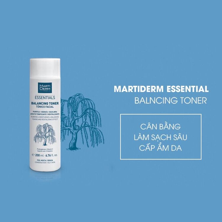 Nước Cân Bằng MartiDerm Essentials Balancing Toner 200ml