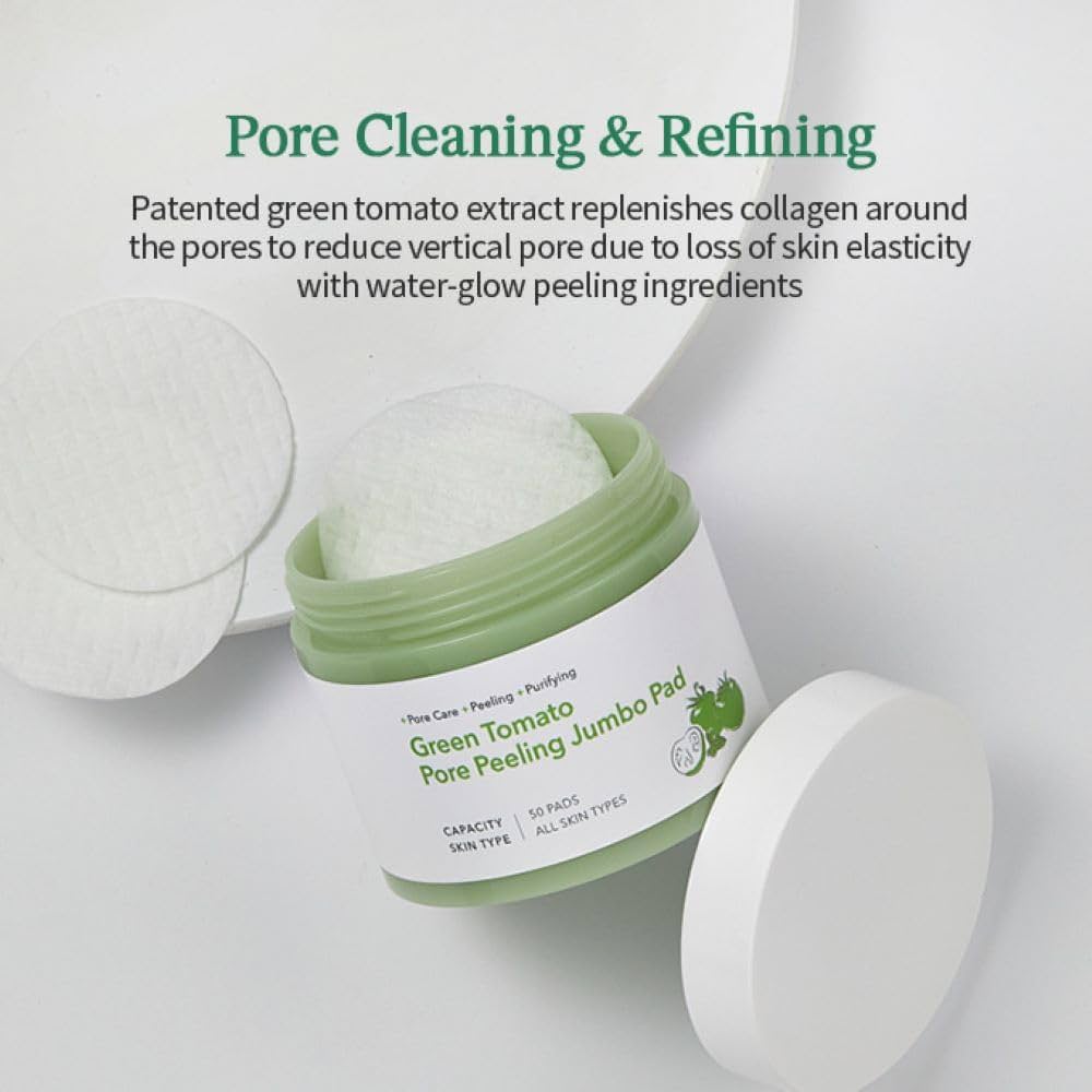 Pad Tẩy Da Chết Sungboon Editor Green Tomato Pore Peeling Jumbo 60 Pads (NK)