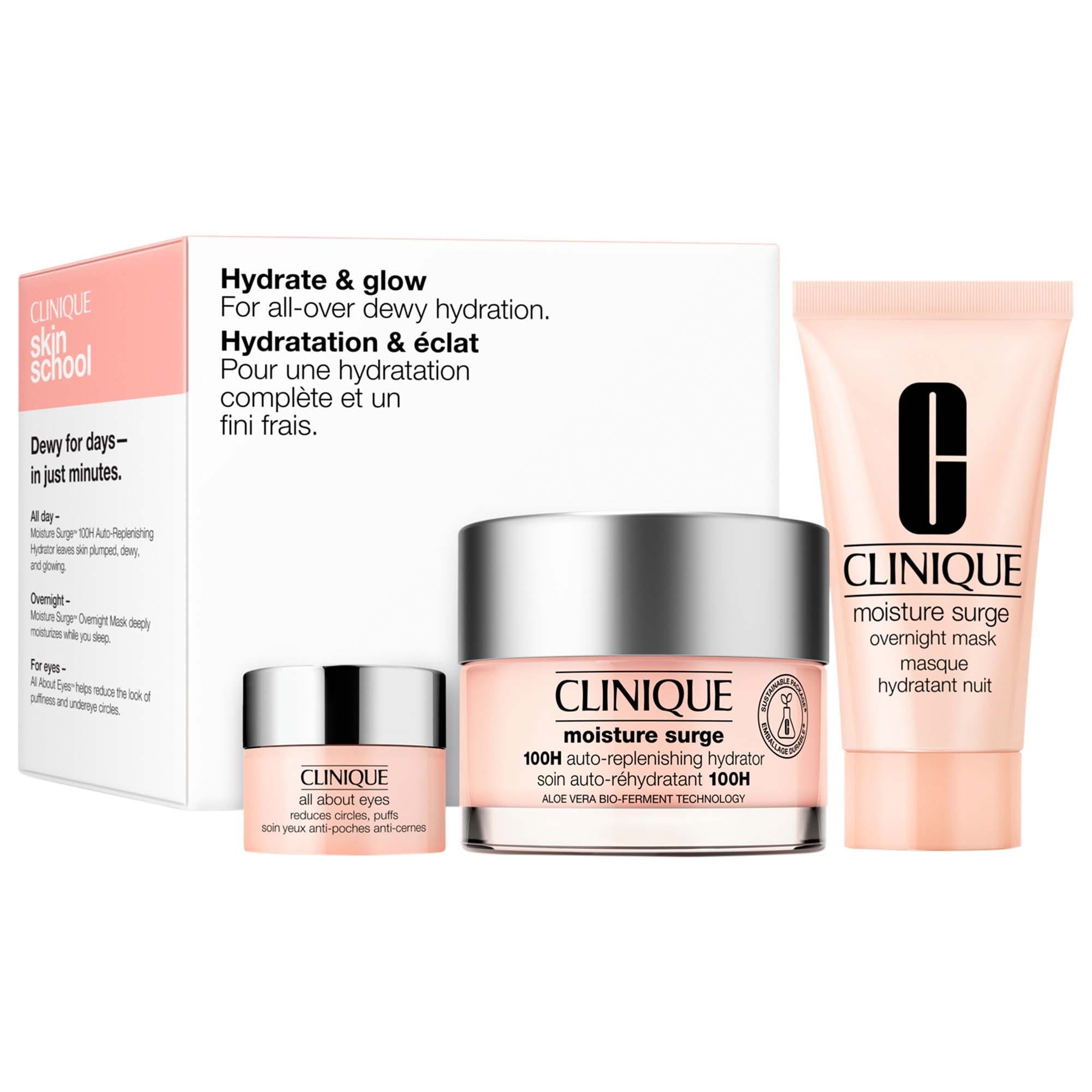 Bộ Dưỡng Da Clinique Hydrate & Glow Skincare Set