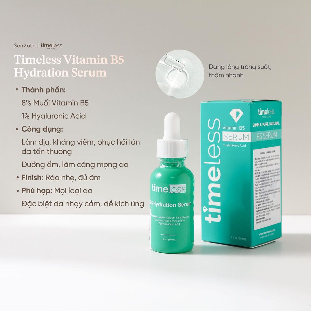 Tinh Chất Timeless Vitamin B5 + Hyaluronic Acid Serum (NK)