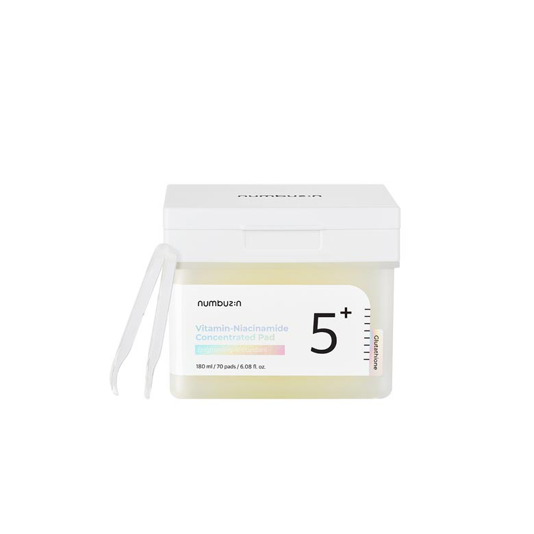 Miếng Tẩy Da Chết Numbuzin No.5 Vitamin-Niacinamide Concentrated Pad 180ml (70 pads)