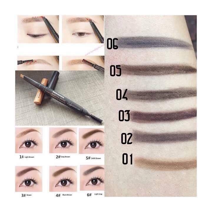 Chì kẻ mày The Face Shop Designing Eyebrow Pencil | SonAuth Official