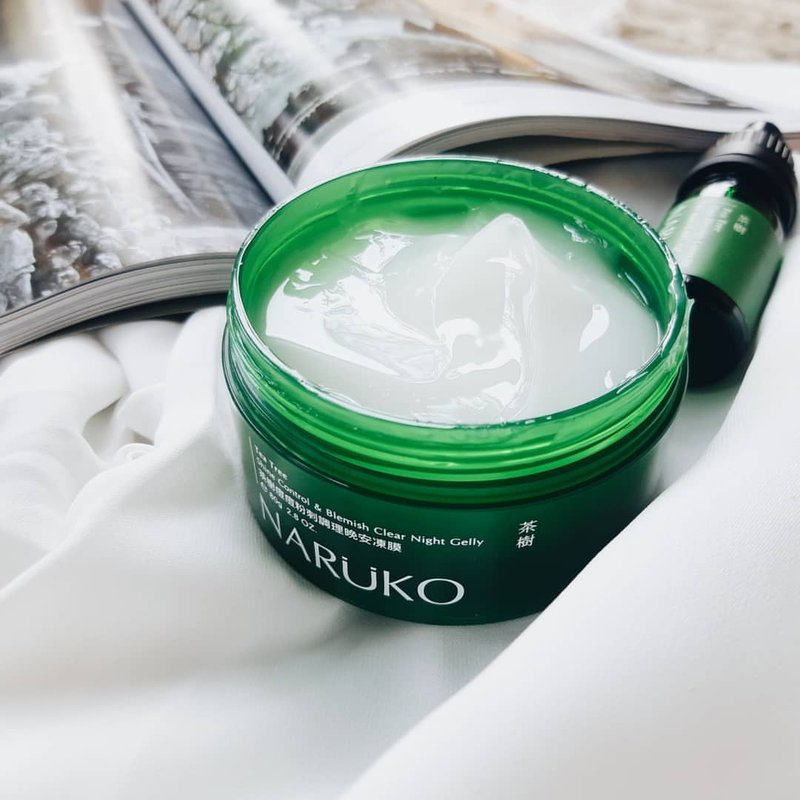 Naruko Tea Tree Shine Control & Blemish Clear Night Gelly 80g