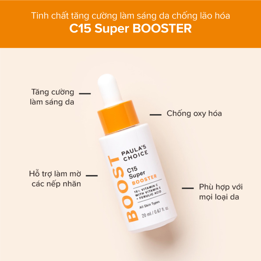 Tinh Chất Paula's Choice C15 Super Booster 20ml