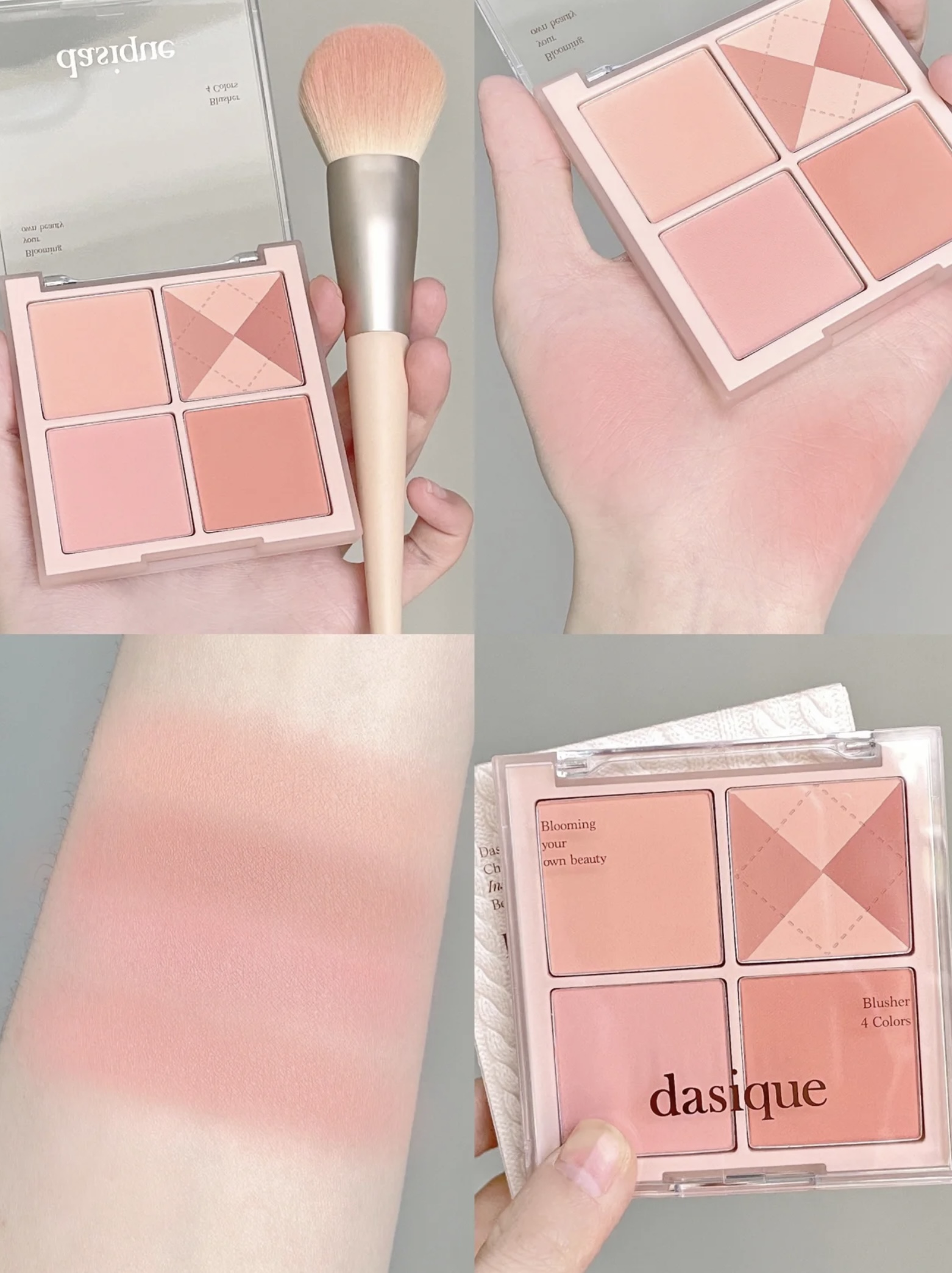 Phấn Má Dasique Blending Mood Cheek Palette 4 Colors 11.4g