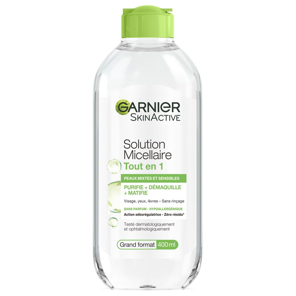 Tẩy Trang Garnier Solution Micellaire Peaux Mixtes ET Sensibles (Xanh Lá)