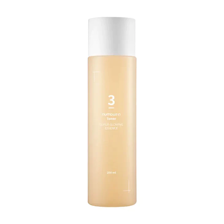 Nước Hoa Hồng Numbuzin No.3 Super Glowing Essence Toner 200ml