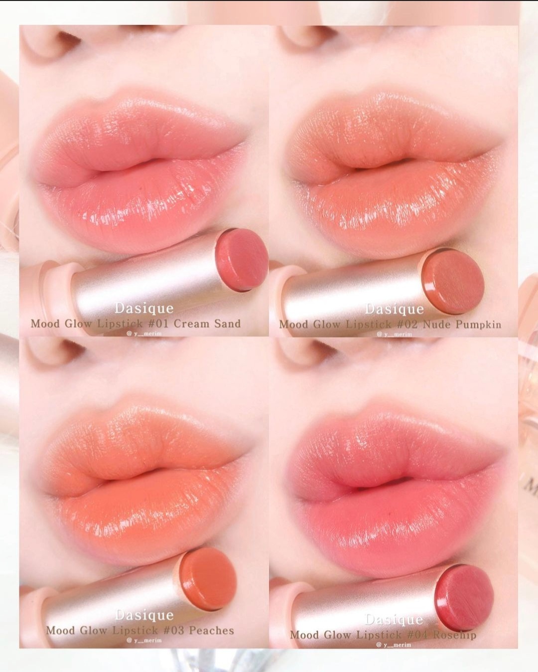 Son Thỏi Dasique Mood Glow Lipstick 3g