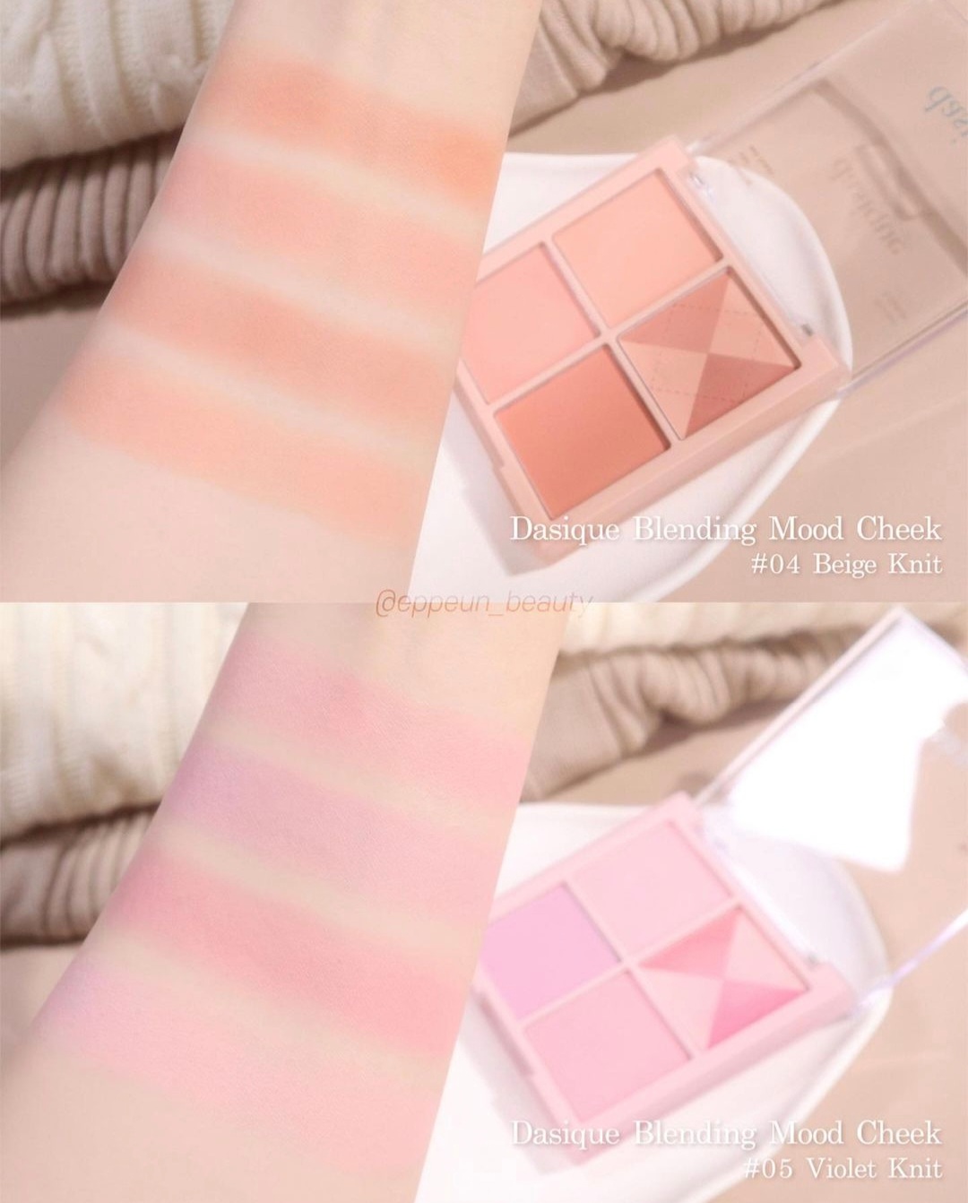 Phấn Má Dasique Blending Mood Cheek Palette 4 Colors 11.4g