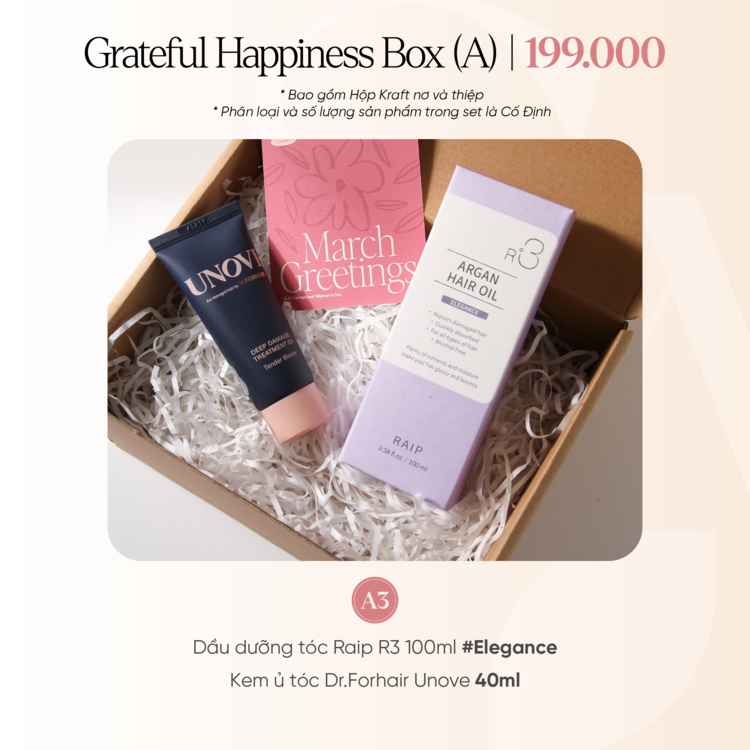 SET QUÀ 8/3 DOANH NGHIỆP Grateful Happiness Box (A)