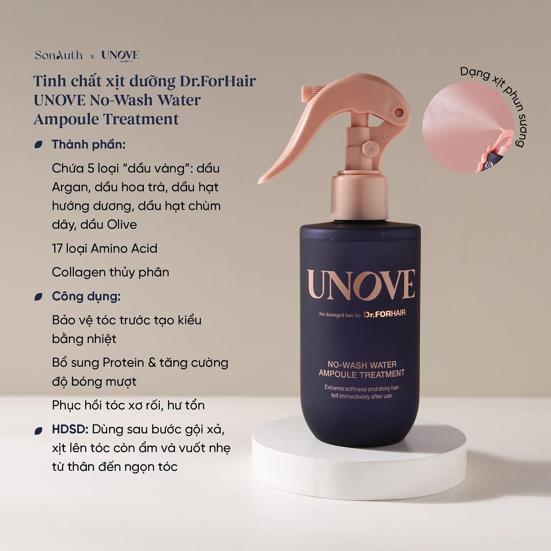 Dr.Forhair Unove No-Wash Water Ampoule Treatment 200ml (NK)