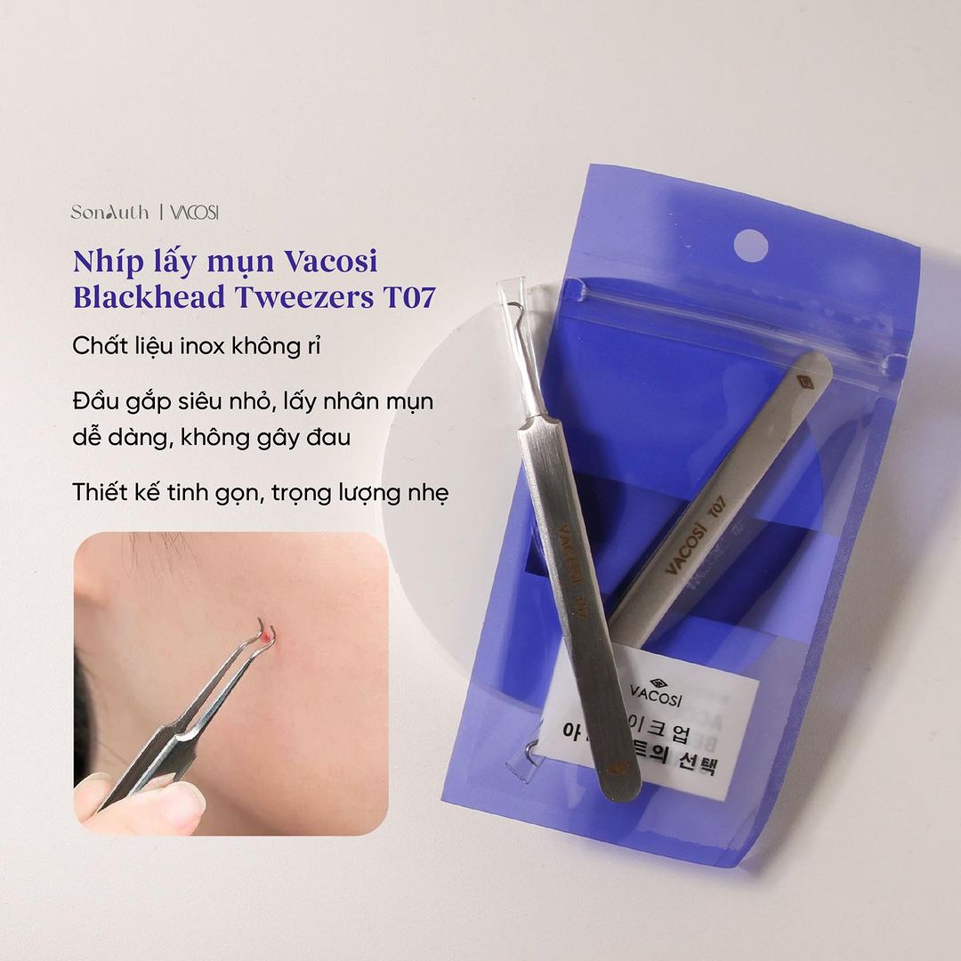 Cây Lấy Mụn Vacosi Blackhead Tweezers