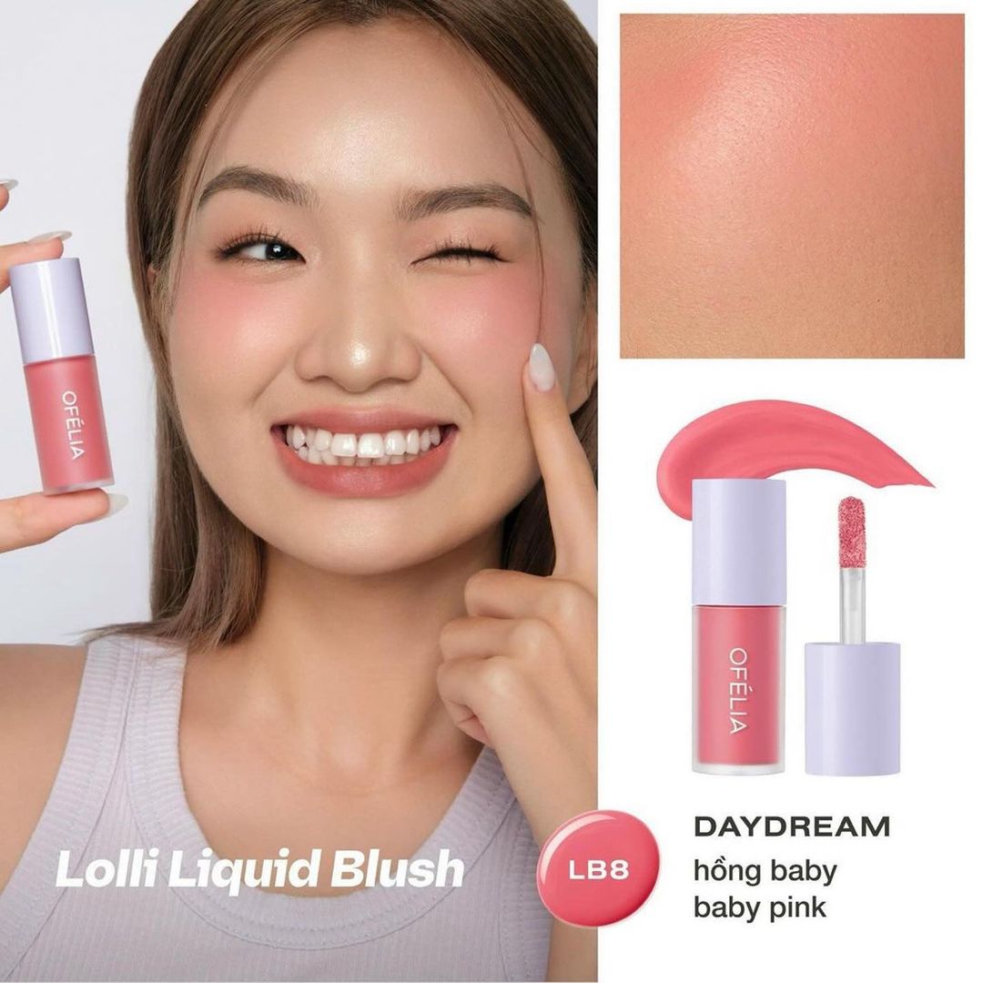 Má Hồng Dạng Kem Ofelia Lolli Liquid Blush