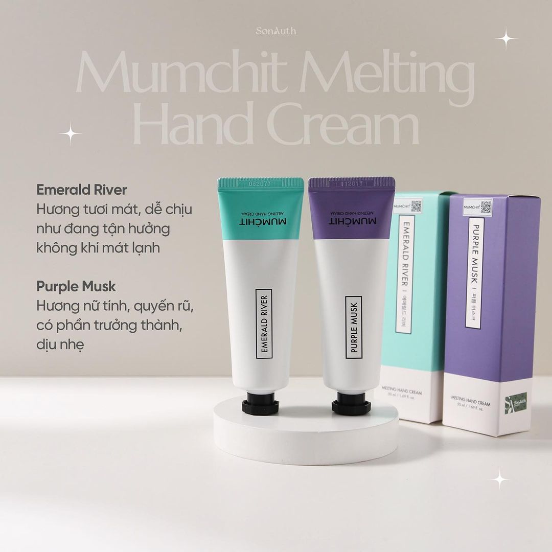 Kem Tay Nước Hoa Mumchit Melting Hand Cream 50ml