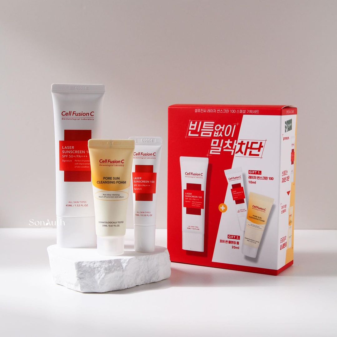 Bộ Dưỡng Da Cell Fusion C Laser Suncreen SPF50+ Set