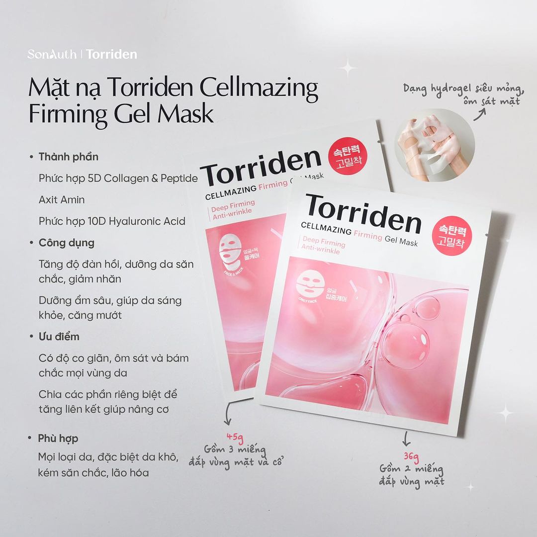 Mặt Nạ Torriden Cellmazing Firming Gel Mask