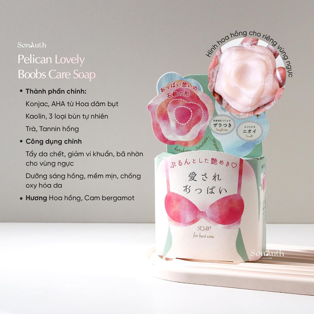 Xà Phòng Pelican Lovely Boobs Care Soap 70g