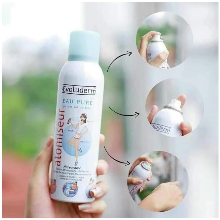 Xịt Khoáng Evoluderm Atomiseur Eau Pure