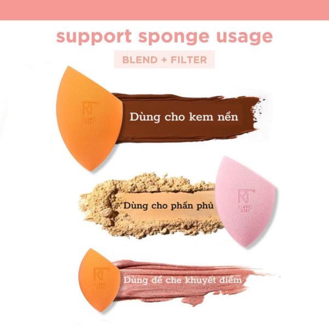 Bộ Bông Mút Trang Điểm Real Techniques Ultimate Sponge Trio