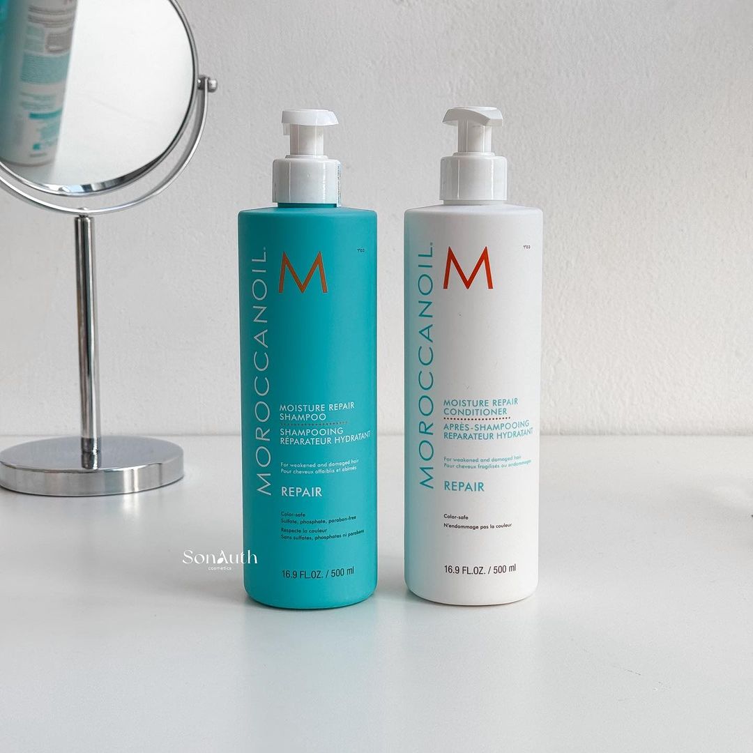 Bộ Gội Xả Moroccanoil Moisture Repair 500ml