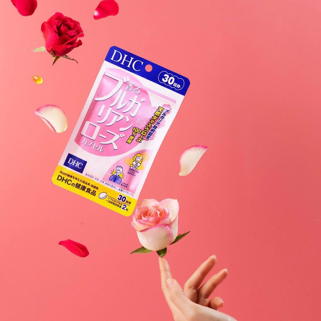 Viên Uống Dầu Hoa Hồng DHC Bulgarian Rose Capsule