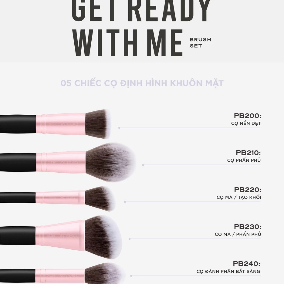 Ofelia Get Ready With Me Brush Set 11pcs