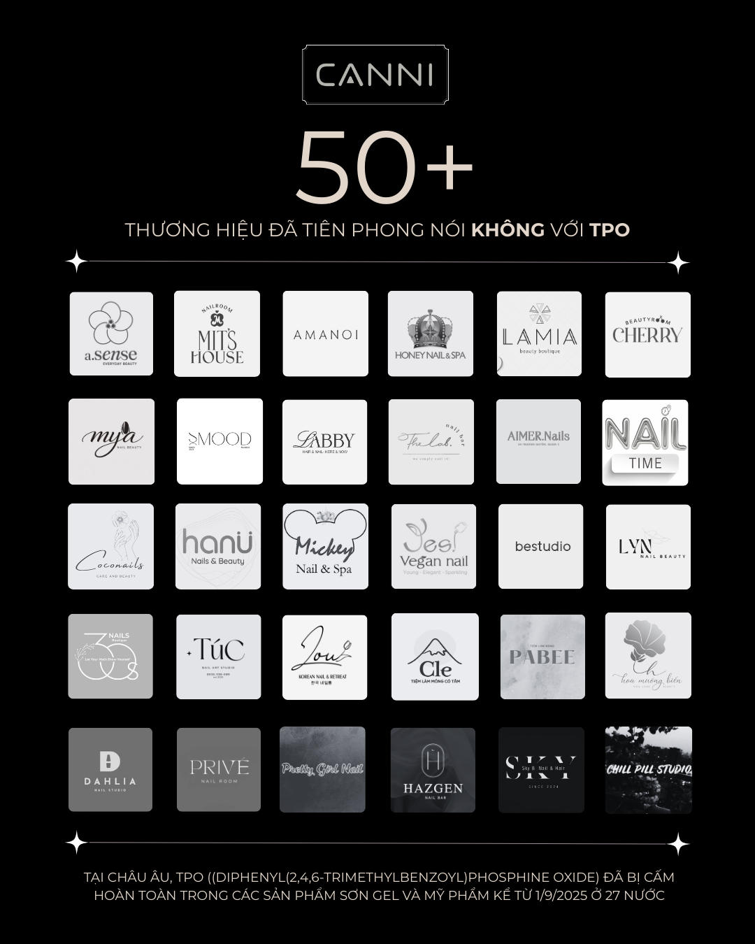 Danh sách các tiệm nail có sơn thuần chay chuẩn Châu Âu