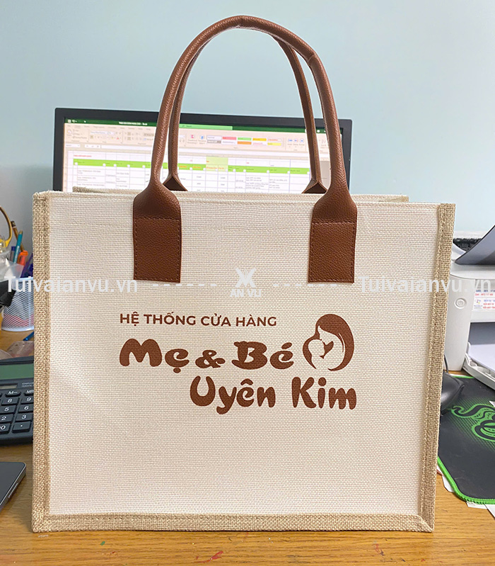 Túi vải đay quà tặng hệ thống cửa hàng mẹ & bé