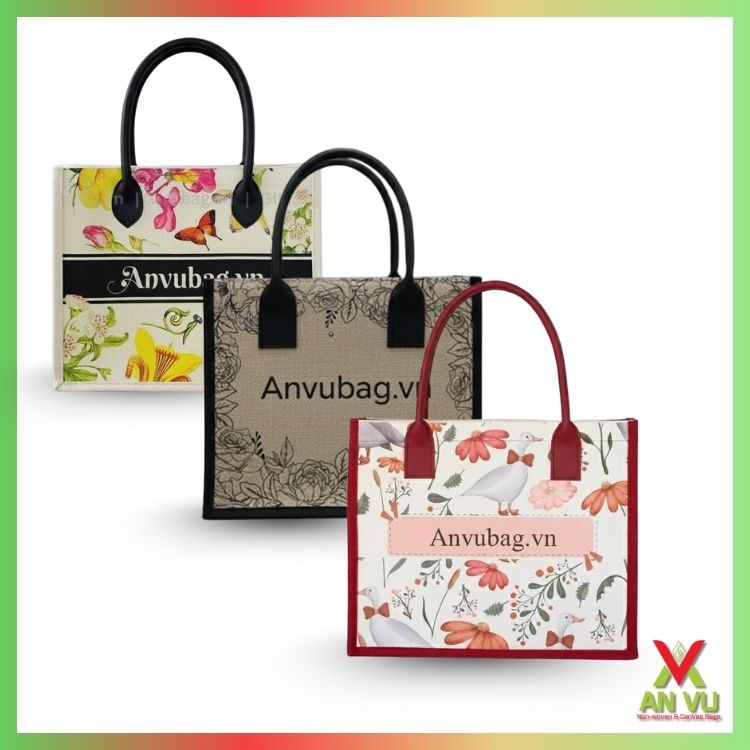 Túi đay quai đặc biệt (quai gỗ, quai tre, quai dây thừng, quai da...)