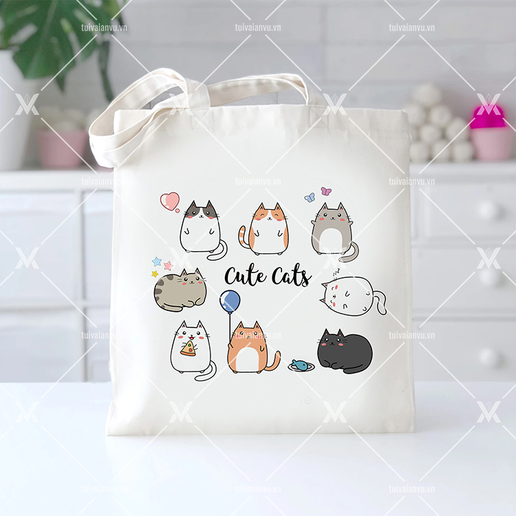 Túi vải bố cute