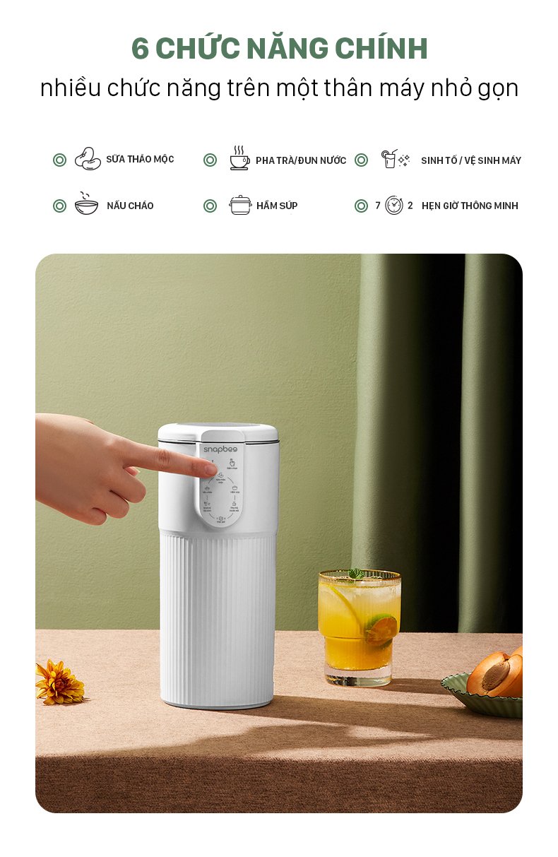 MỘT CHIẾC CỐC NẤU SỮA HẠT MINI TRONG DIỆN MẠO CẢI TIẾN MỚI
