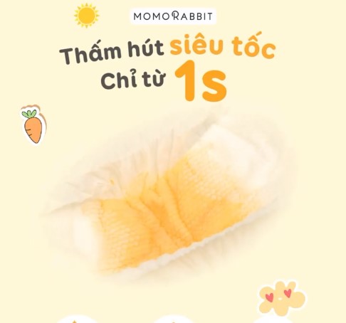 Review chi tiết bỉm cho bé mông to đùi to Momo Rabbit Comfort Fit 2022