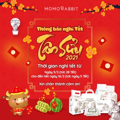 NHÀ MOMO RABBIT VIỆT NAM THÔNG BÁO NGHỈ TẾT TÂN SỬU️