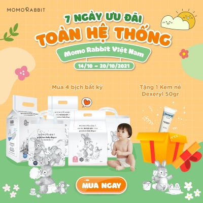 CTKM tháng 10 - Ưu đãi 7 ngày toàn hệ thống - Chào đông cùng Momo Rabbit