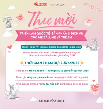 THƯ MỜI THAM DỰ SỰ KIỆN TRIỂN LÃM NGÀNH HÀNG MẸ & BÉ VIETBABY'S FAIR THÁNG 6/2022
