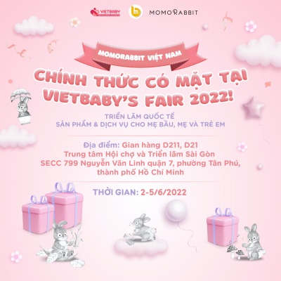 Momo Rabbit có mặt tại triển lãm Vietbaby Fair 2022 tại thành phố Hồ Chí Minh