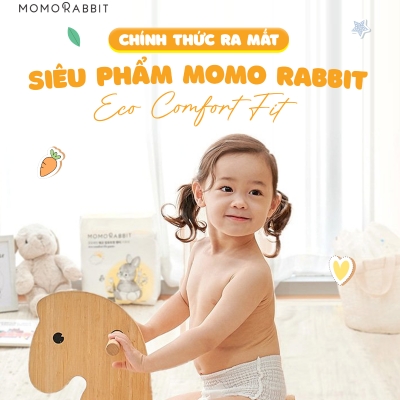Bỉm cho bé mông đùi to Momo Rabbit Comfort Fit 2022 chính thức ra mắt tại thị trường Việt Nam