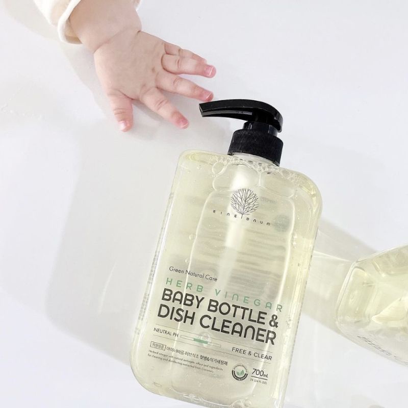 Vì sao mẹ nên dùng nước rửa bình thuần chay tạo bọt Eine Baum?