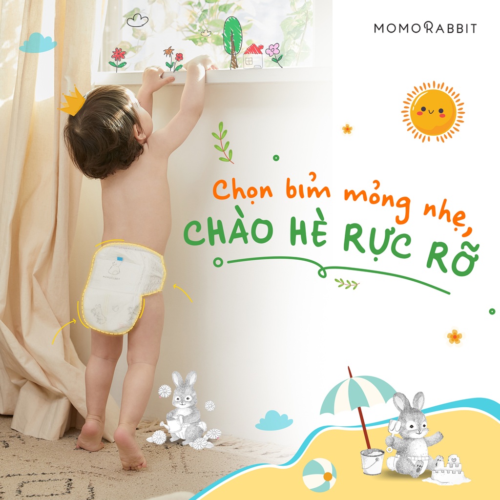 Đóng bỉm mùa hè – Chọn loại nào mới mỏng và thấm hút tốt cho con?