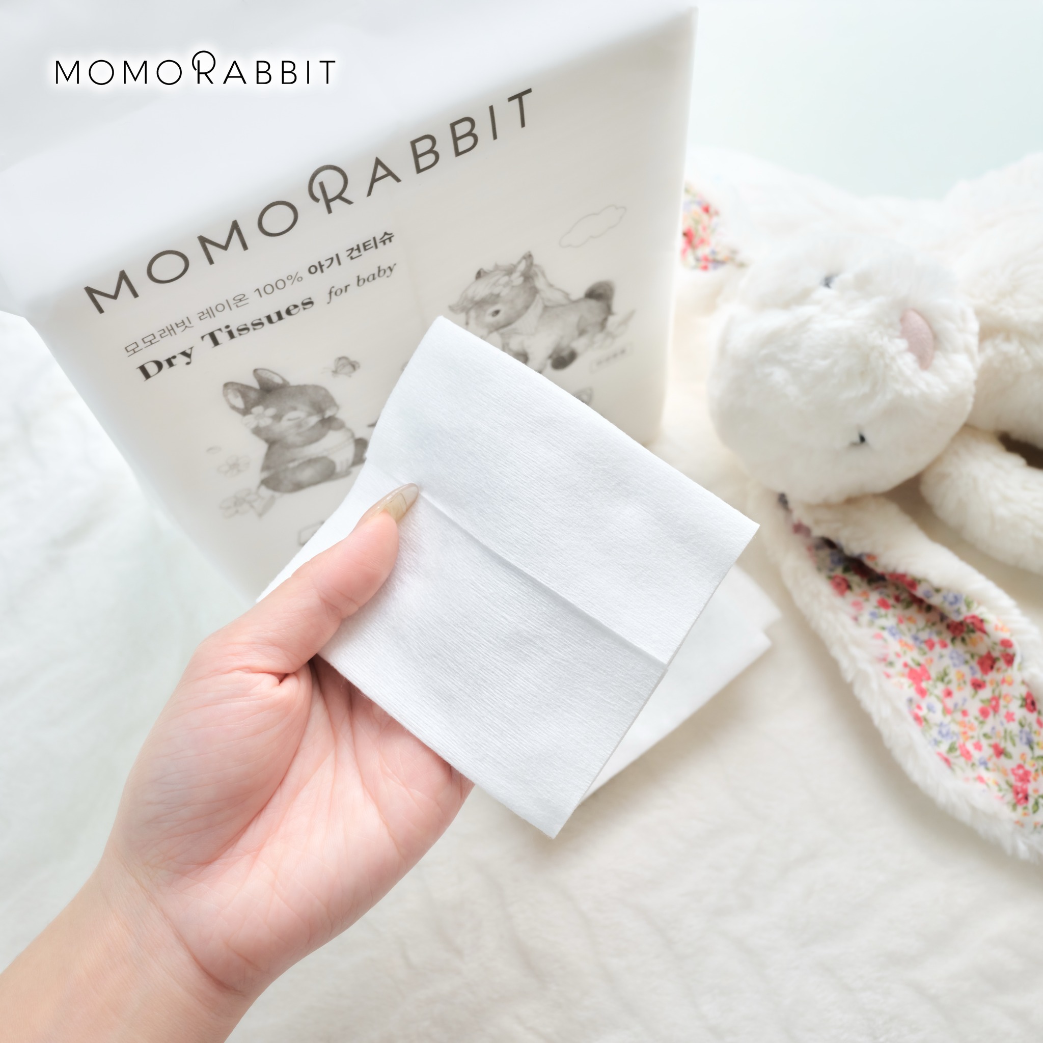 Review khăn khô đa năng Momo Rabbit 2026