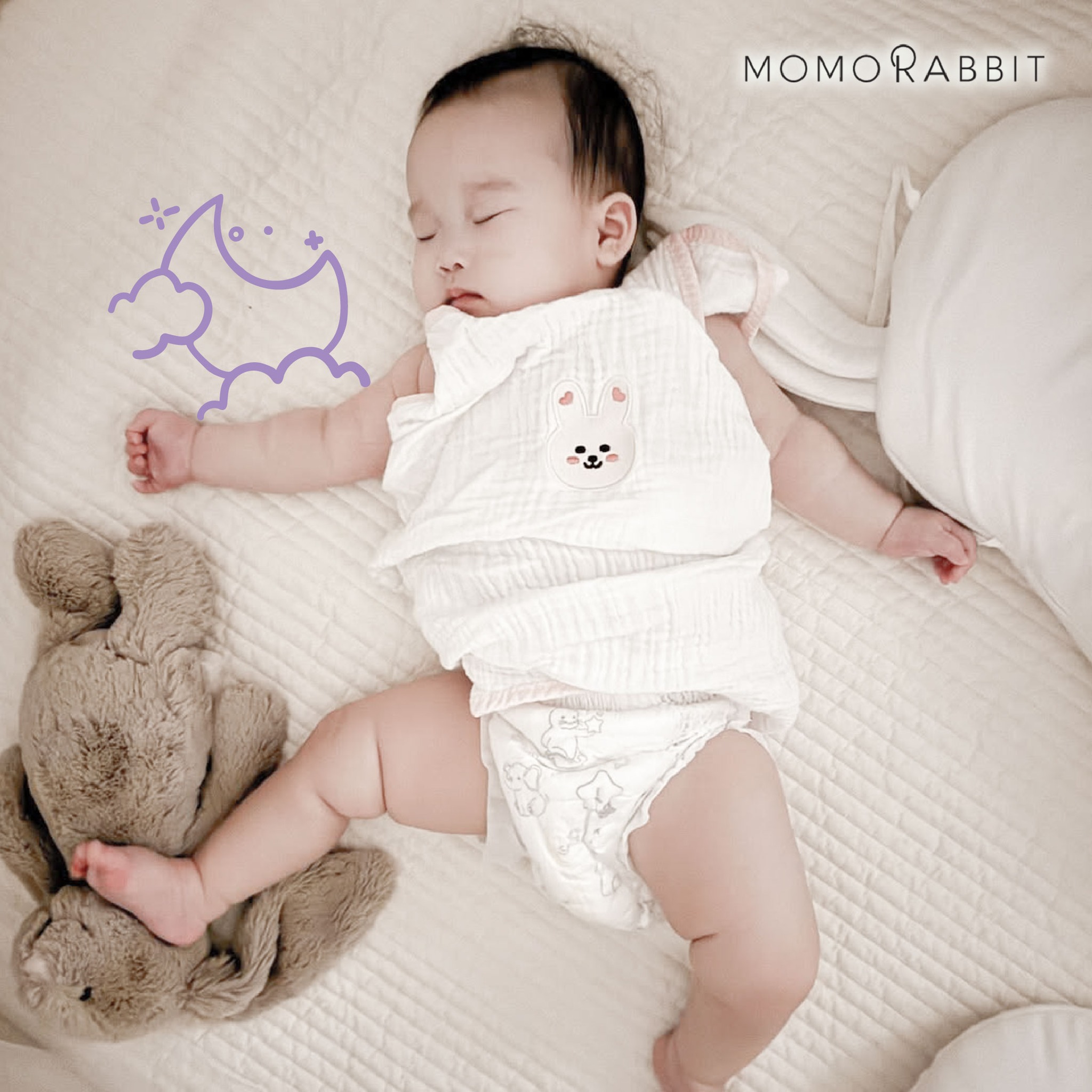 5 lưu ý thay bỉm khi con đã vào giấc ngủ đêm