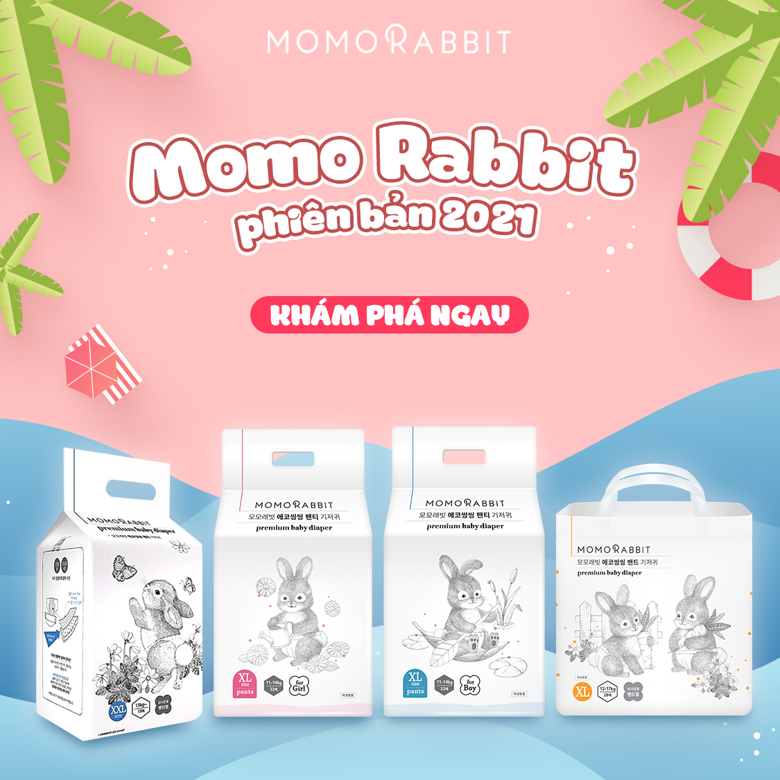 MUA BỈM MOMO RABBIT PHIÊN BẢN 2021, TẶNG BỈM CỰC XỊN!