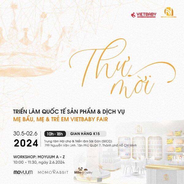 Thư mời tham dự triển lãm Vietbaby Fair 2024