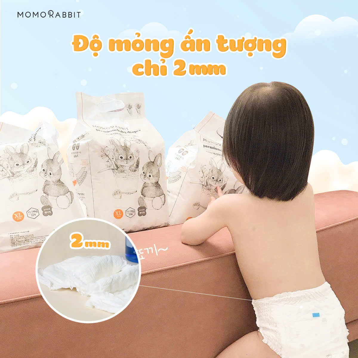 Mẹo nhỏ đóng bỉm mùa hè cho bé không hăm