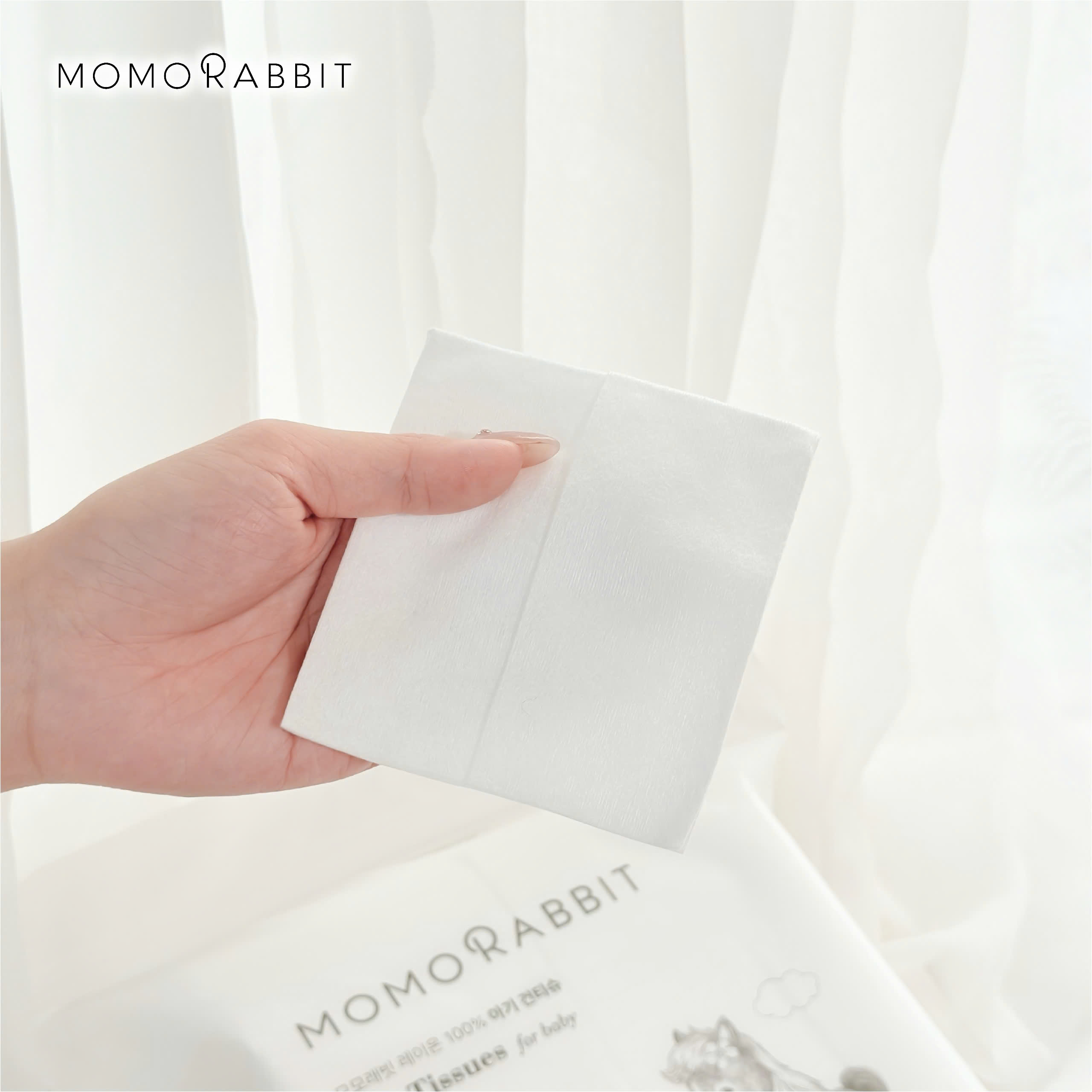 Khăn khô đa năng Momo Rabbit loại 200 tờ