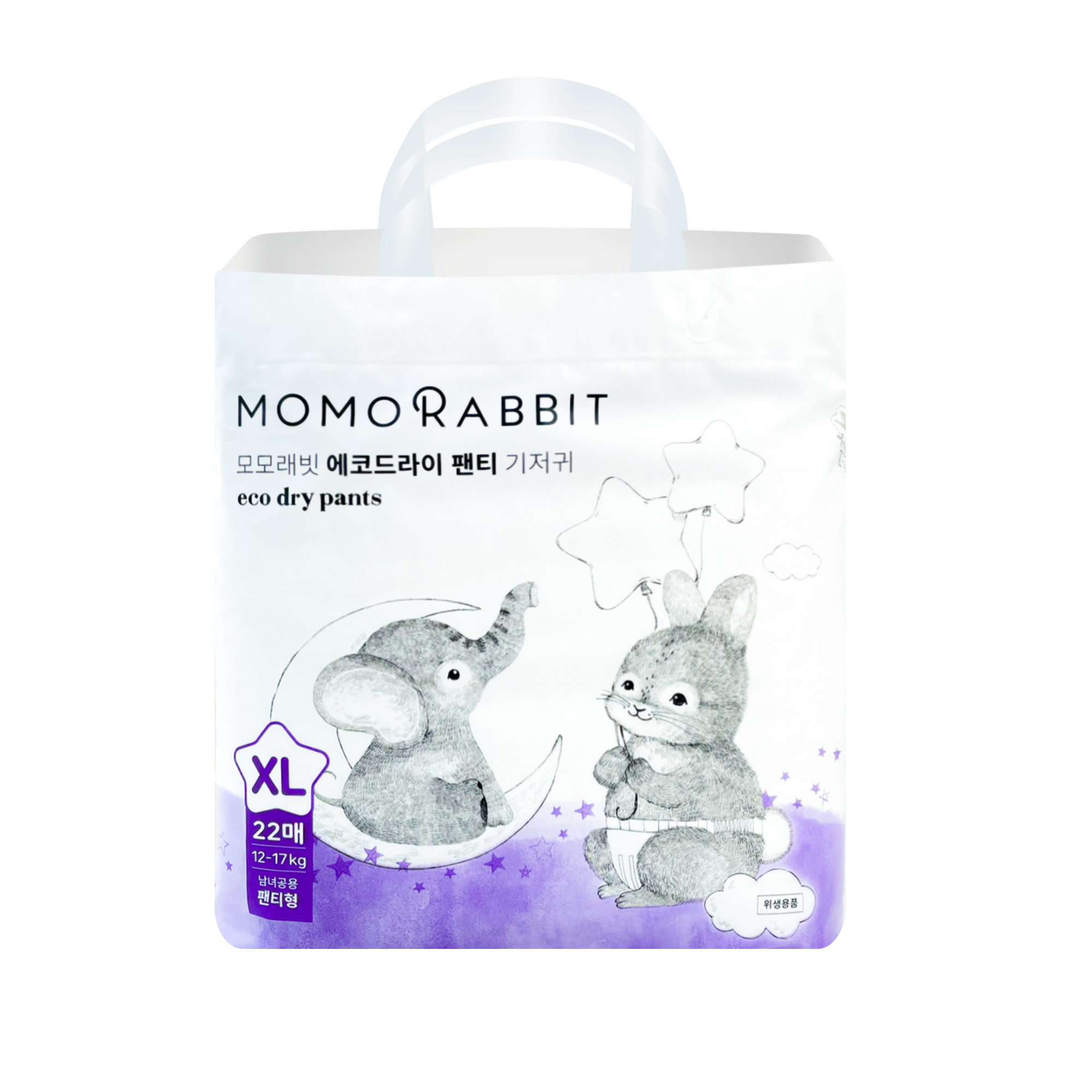 Bỉm quần ban đêm Momo Rabbit 2024 - XL22 - 12 - 17kg