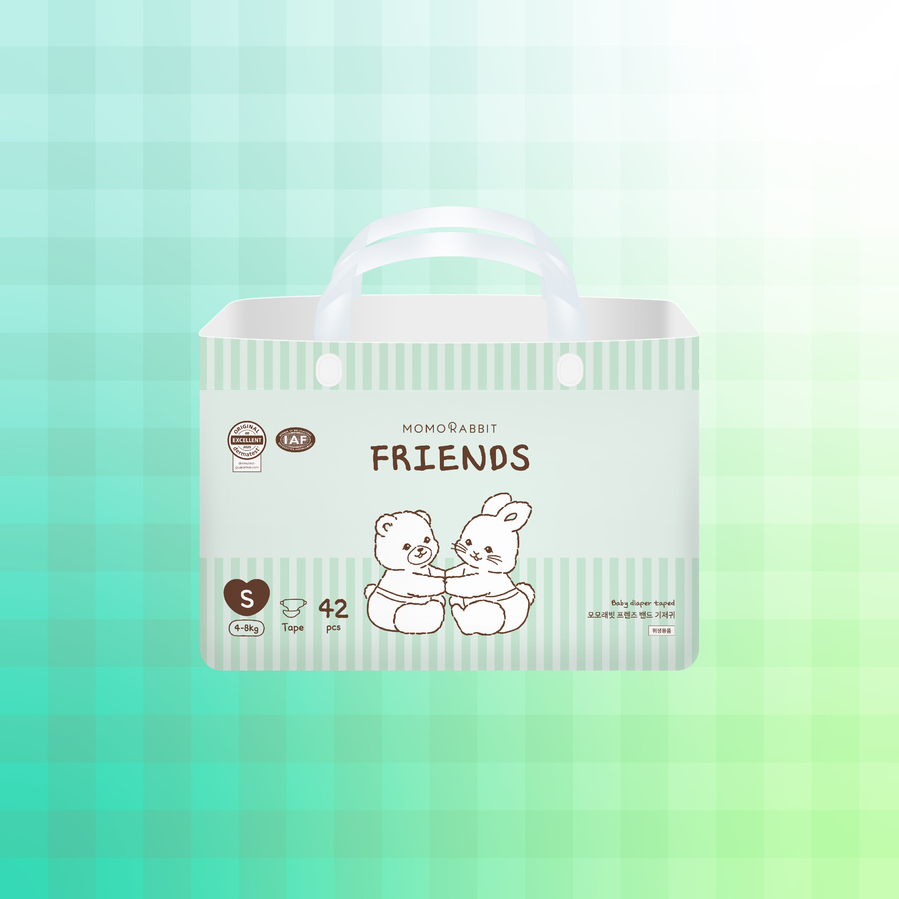 [MỚI] Bỉm dán - bản Friends - Size S - 4-8kg - 42 miếng